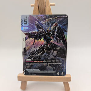Freedom Gundam - Gundam Card Game Newtype Rising - GD01-065 - LR FRENLY BRICKS - Open 7 Days