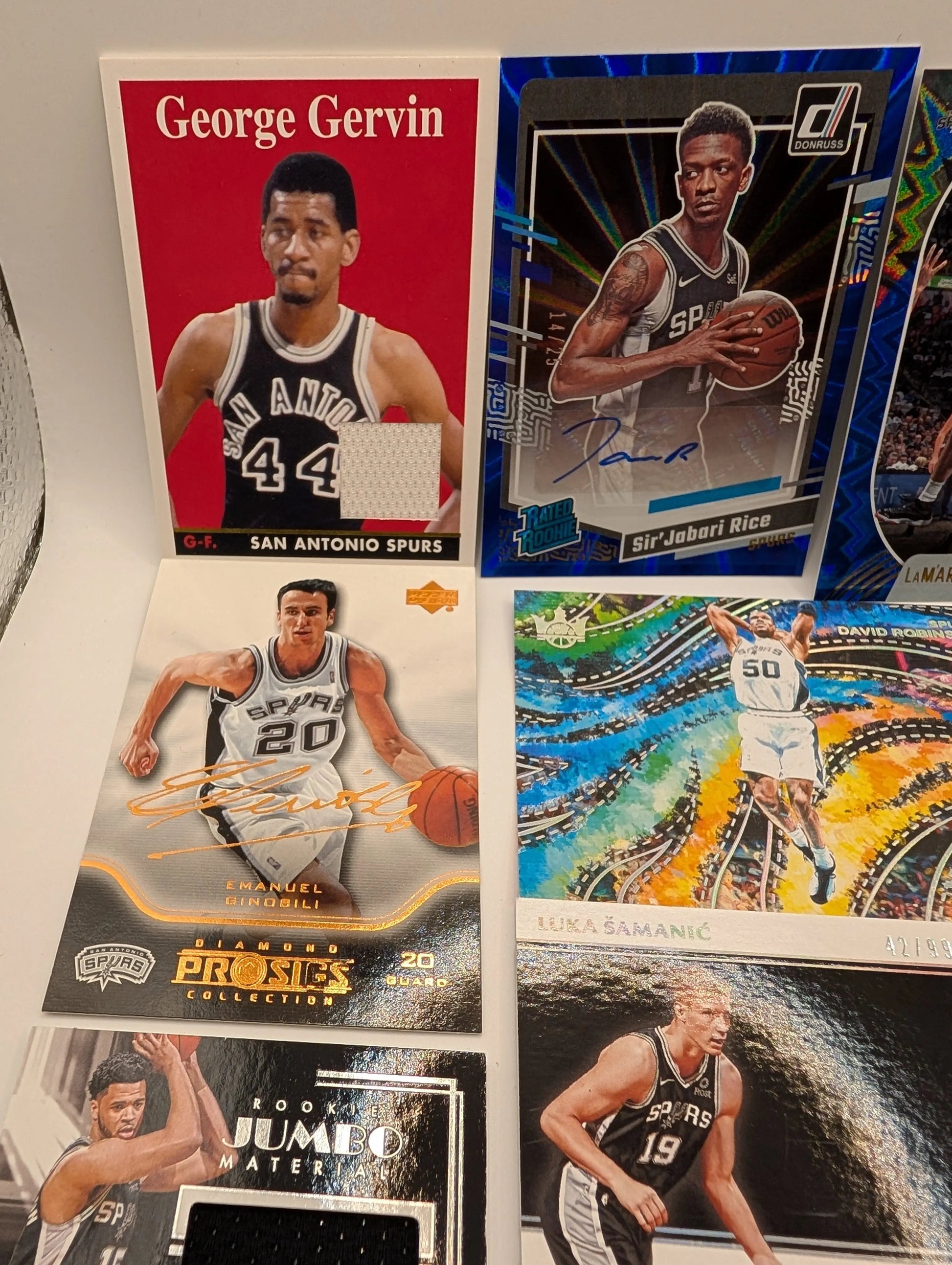 San Antonio Spurs NBA Basketball Card Lot, Rookies, Patch, Auto, George Gervin FRENLY BRICKS - Open 7 Days