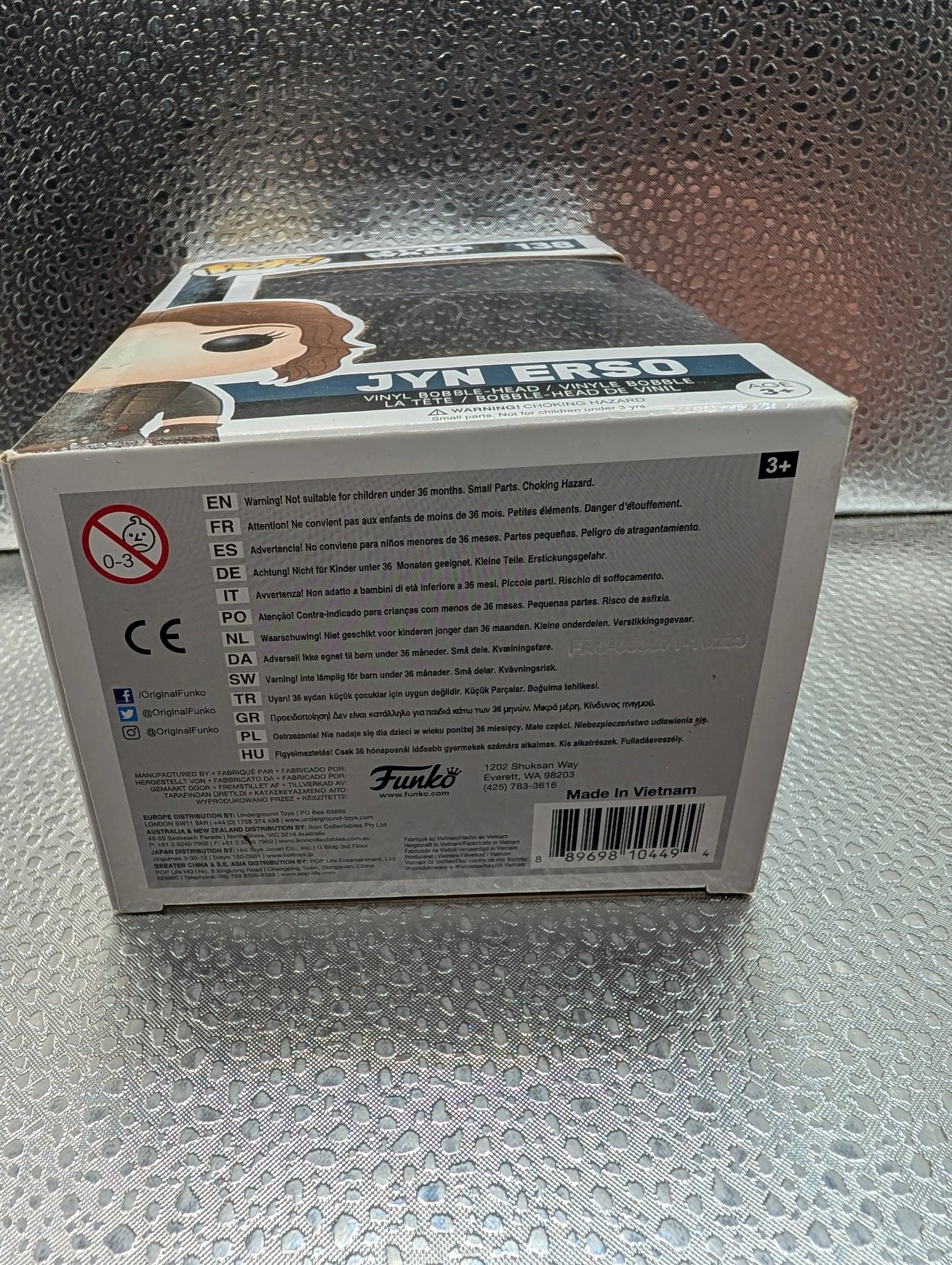 FUNKO Pop Vinyl Jyn Erso Star Wars #138 FRENLY BRICKS - Open 7 Days