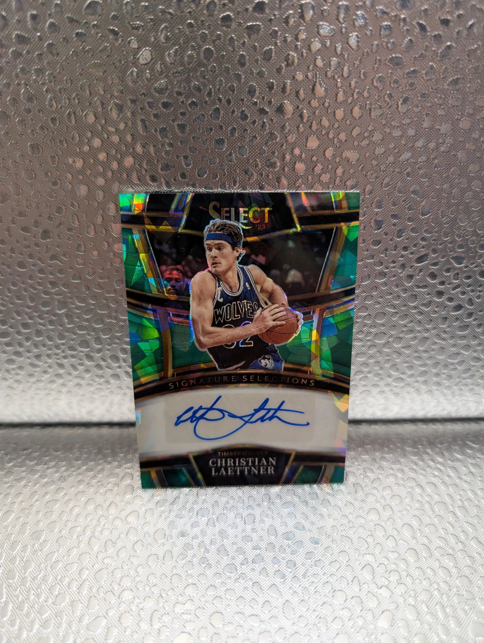 2022-23 Panini Select #SS-CHL Christian Laettner Signature Selections Prizm GREEN Auto FRENLY BRICKS - Open 7 Days