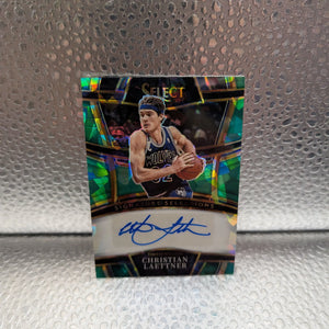 2022-23 Panini Select #SS-CHL Christian Laettner Signature Selections Prizm GREEN Auto FRENLY BRICKS - Open 7 Days