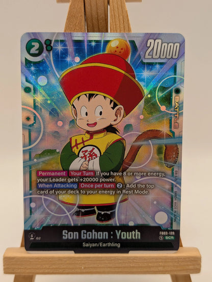 Son Gohan: Youth FB03-139 SCR Fusion World Dragon Ball Super Card FRENLY BRICKS - Open 7 Days