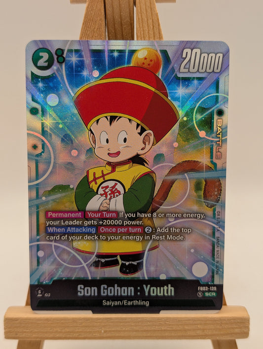 Son Gohan: Youth FB03-139 SCR Fusion World Dragon Ball Super Card FRENLY BRICKS - Open 7 Days