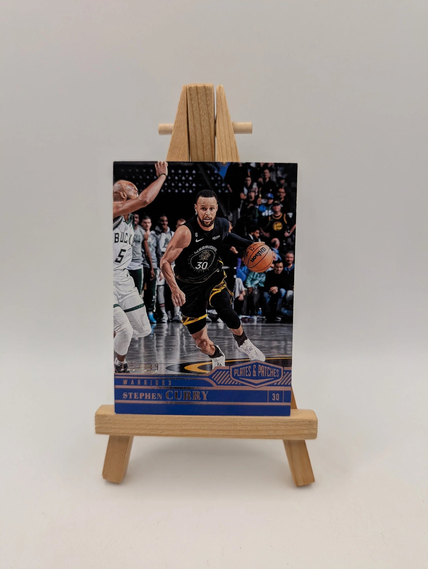 Stephen Curry SILVER FOIL #/249 CARD JERSEY #30 Warriors 2022 Plates and Patches FRENLY BRICKS - Open 7 Days
