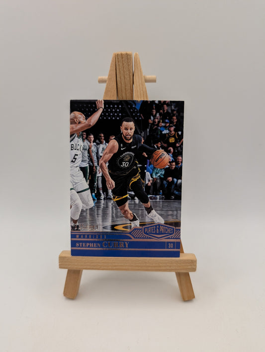 Stephen Curry SILVER FOIL #/249 CARD JERSEY #30 Warriors 2022 Plates and Patches FRENLY BRICKS - Open 7 Days
