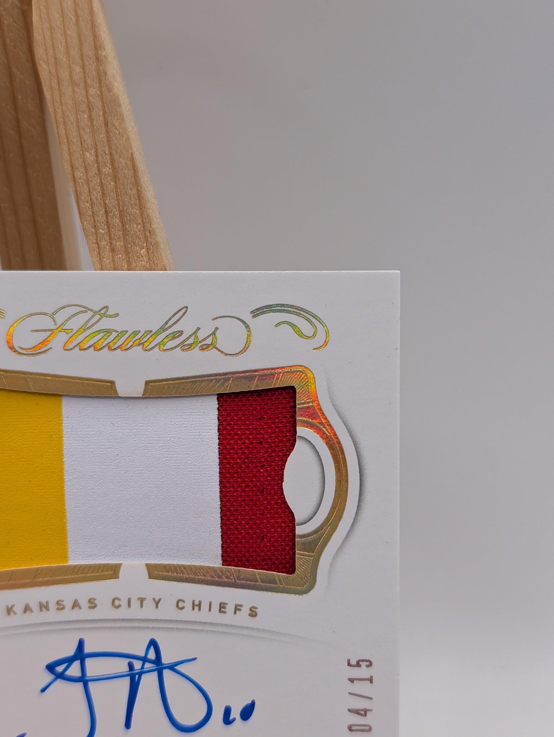 TYREEK HILL 2019 2020 Flawless Ruby Holo  3-Color Patch Auto /15 #PA-TH Chiefs