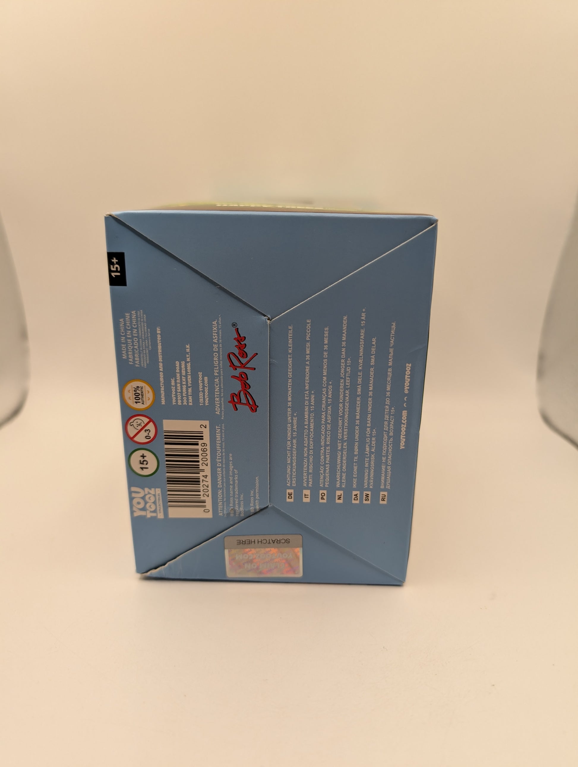 Youtooz Bob Ross Vinyl Figure (NEW IN BOX) Limited Edition (Code Not Scratched)