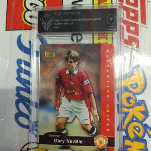 1997 Futera Manchester United Gary Neville #10 TCG 7 graded FRENLY BRICKS - Open 7 Days