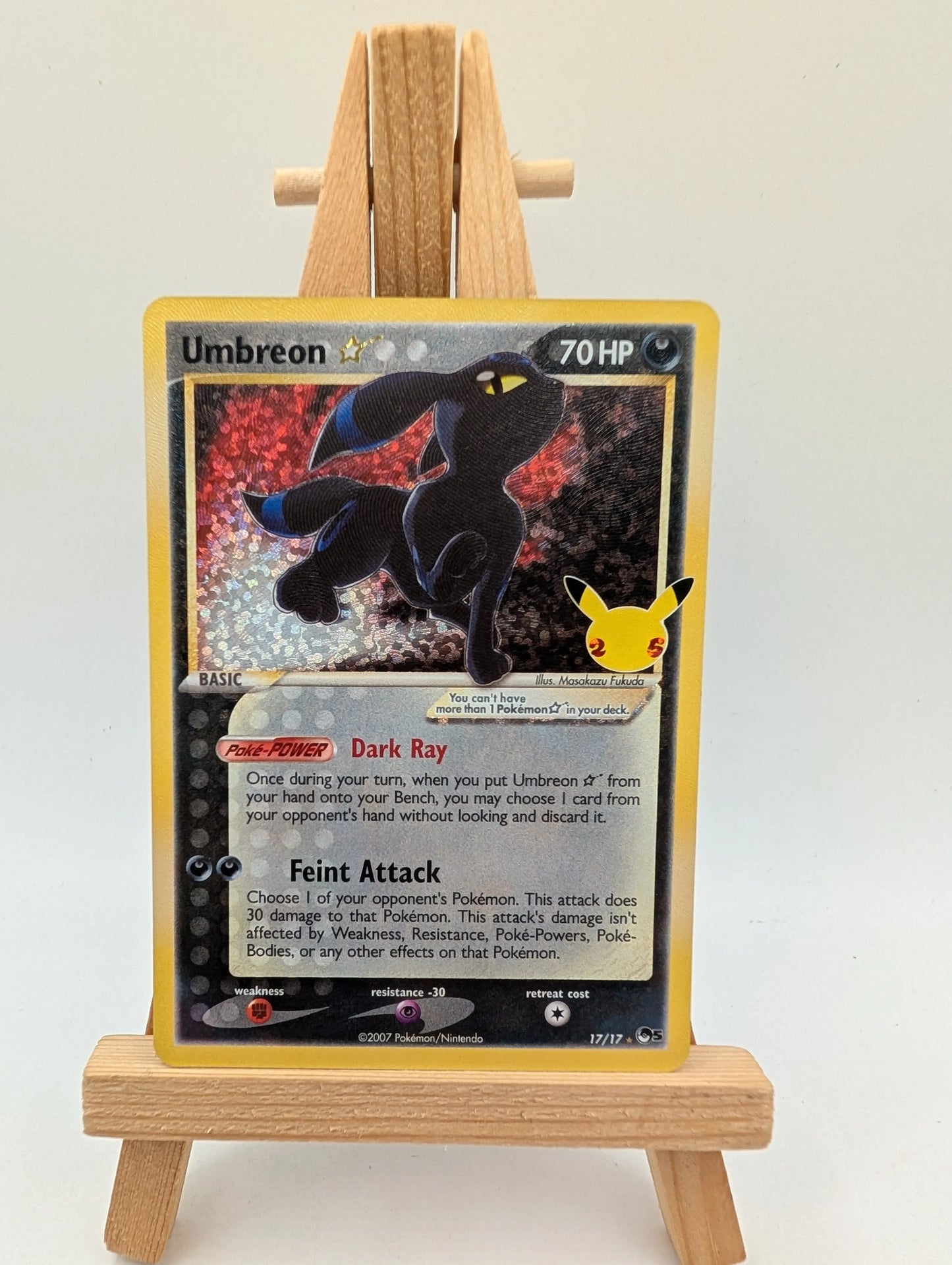 Umbreon Gold Star 17/17 Pokemon TCG Celebrations Classic Collection FRENLY BRICKS - Open 7 Days