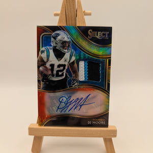 2020 Select DJ Moore Signature Patch Tie Dye Prizm Auto /25 FRENLY BRICKS - Open 7 Days