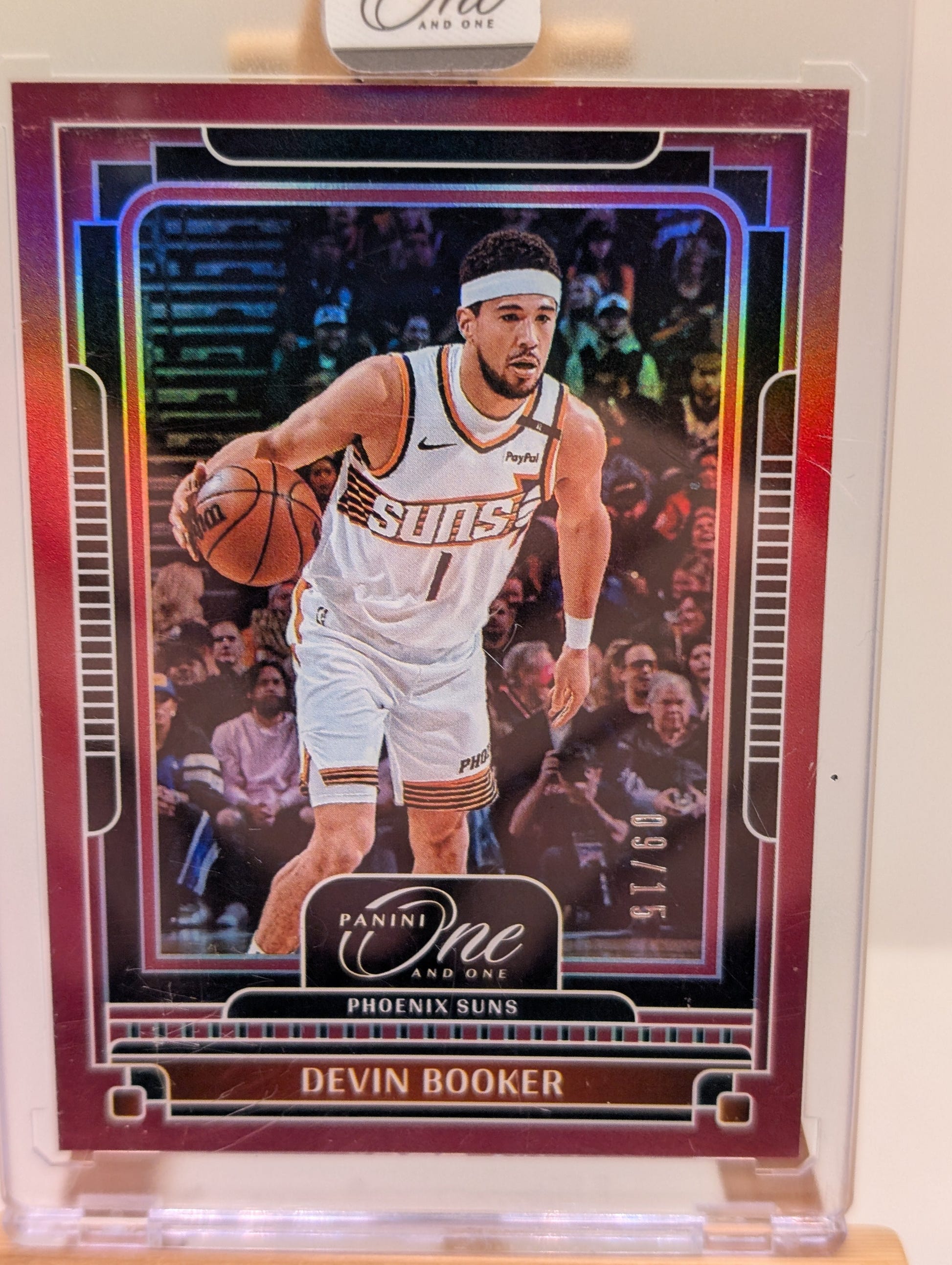 DEVIN BOOKER 2024-25 PANINI ONE AND ONE BASKETBALL RED SUNS /15 Q4003 FRENLY BRICKS - Open 7 Days image 2