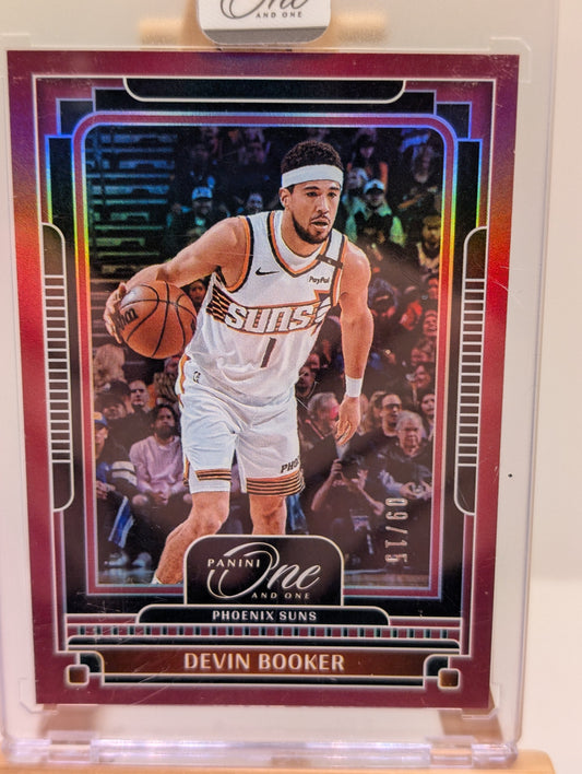 DEVIN BOOKER 2024-25 PANINI ONE AND ONE BASKETBALL RED SUNS /15 Q4003 FRENLY BRICKS - Open 7 Days