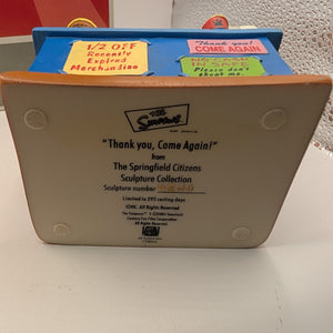The Springfield Citizens Sculpture Collection “ Thank You, Come Again!” APU with box FRENLY BRICKS - Open 7 Days
