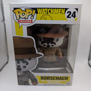 Funko Pop Movie Watchmen Rare Vaulted Retired #24 Rorschach Vinyl Figure In Box FRENLY BRICKS - Open 7 Days