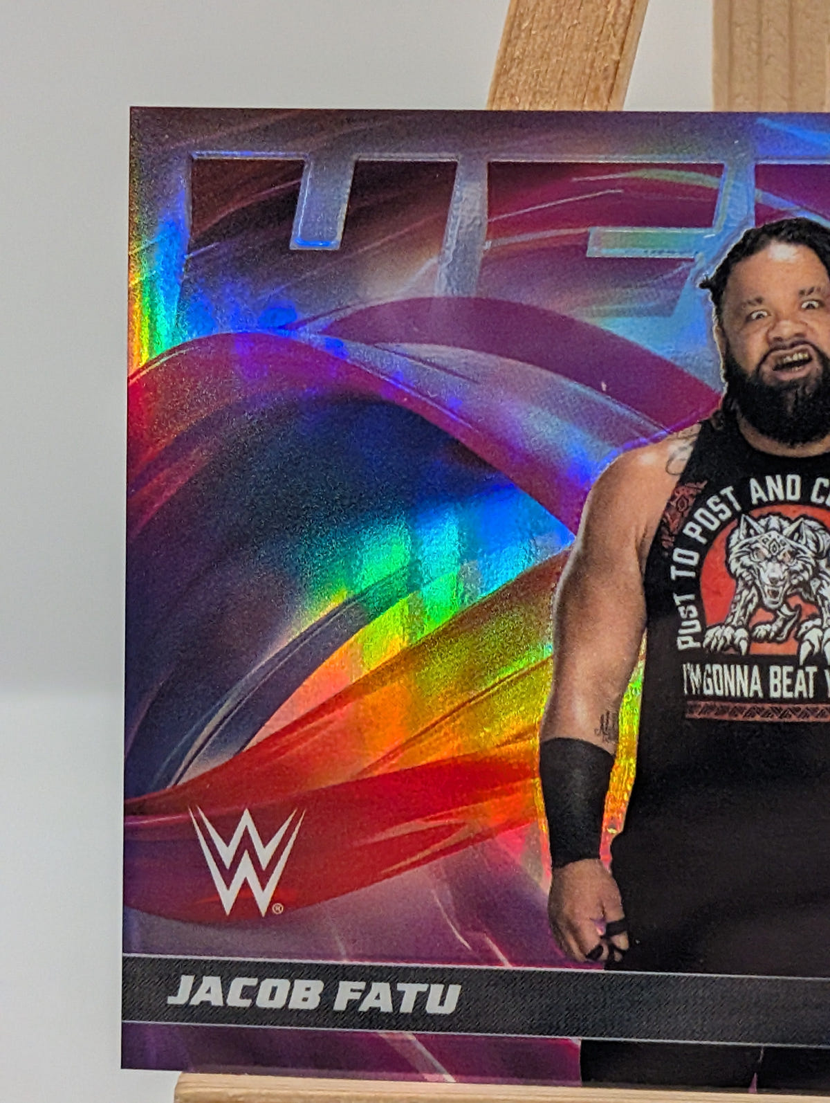 2026 Topps Chrome WWE Wrestling Jacob Fatu Helix SSP #HLX-2 FRENLY BRICKS - Open 7 Days image 3