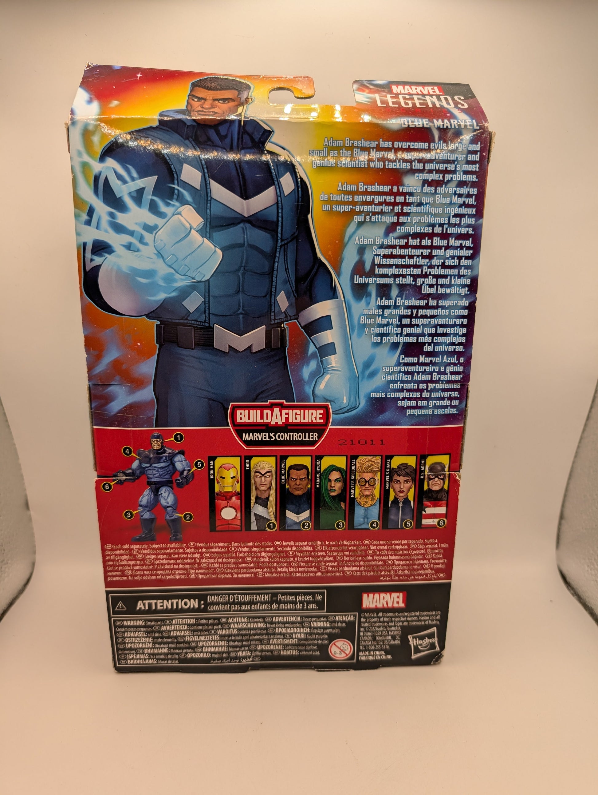 Marvel Legends Blue Marvel 6" Action Figure BAF Controller Wave Hasbro New NIB FRENLY BRICKS - Open 7 Days