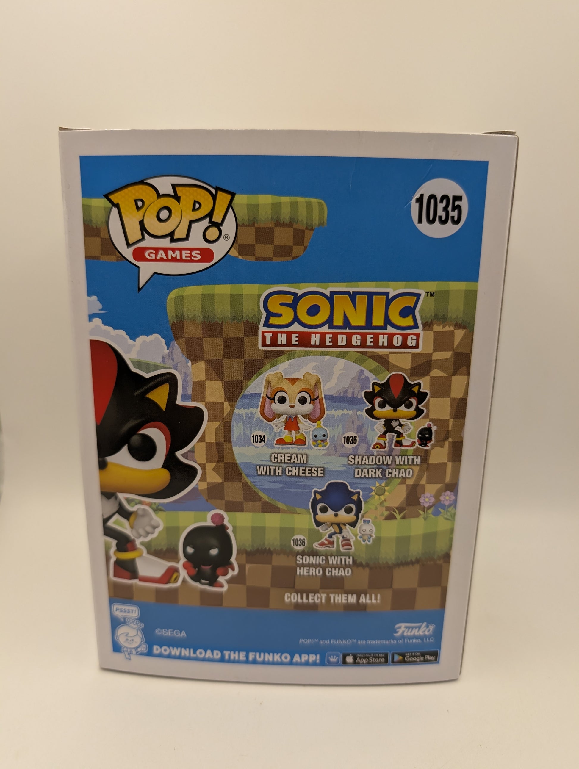 Funko Pop! Vinyl: Sonic the Hedgehog - Shadow with Dark Chao #1035