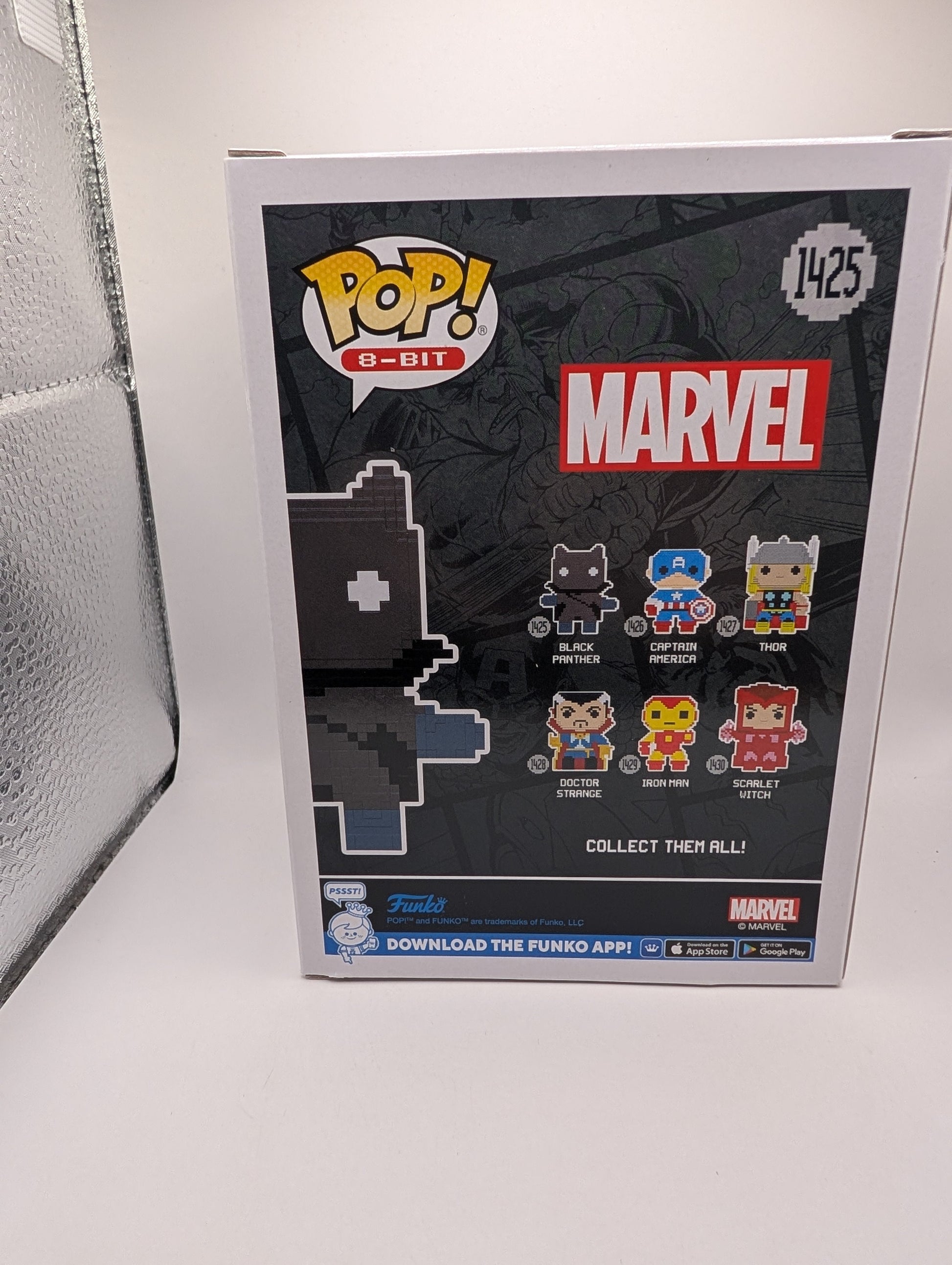 Funko POP! Marvel: 8-Bit Black Panther Figure #1425 (Pack Wear) FRENLY BRICKS - Open 7 Days