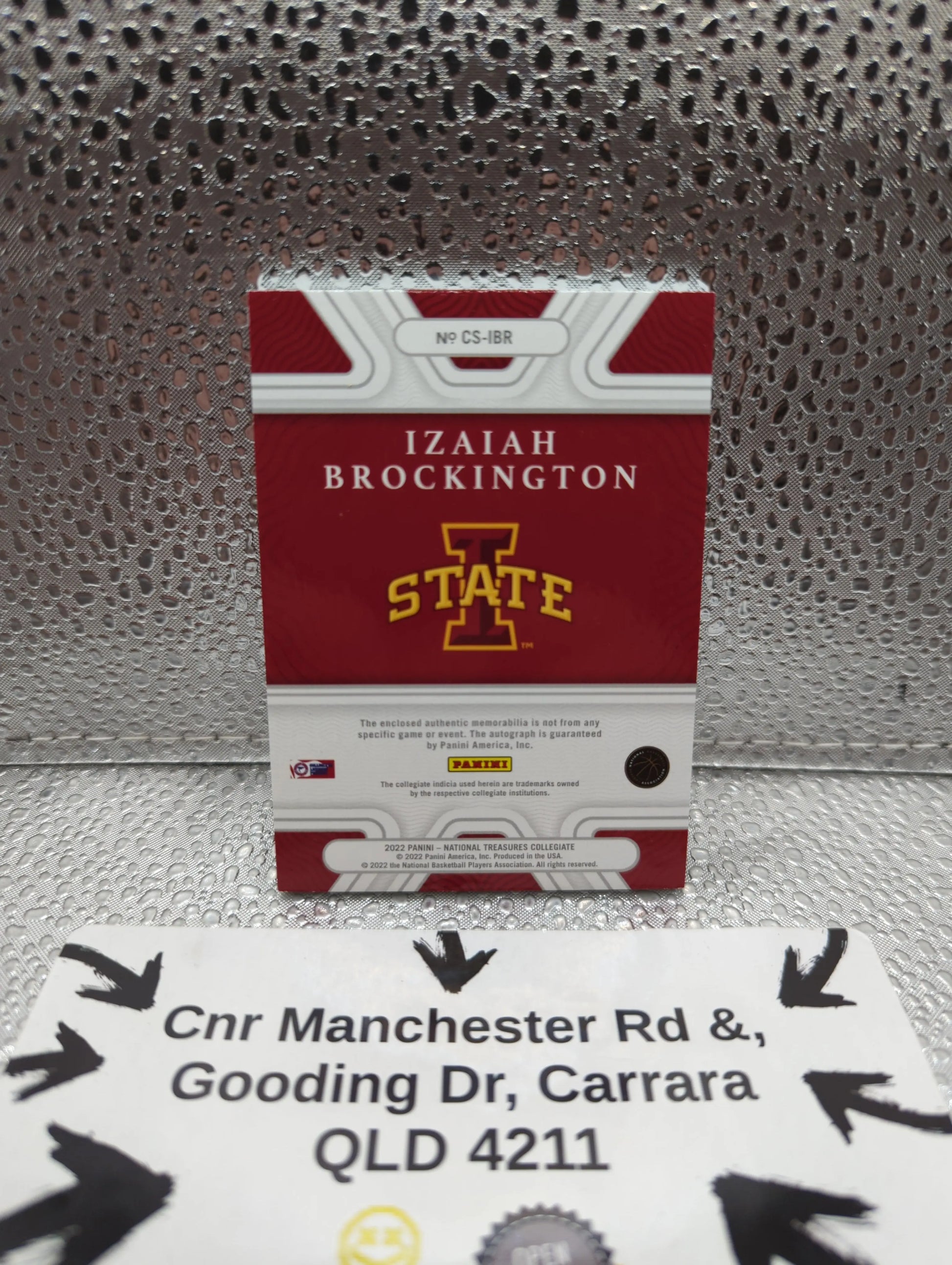 2022 Panini National Treasures - Isaiah Brockington - Iowa State ON CARD AUTO PATCH FRENLY BRICKS - Open 7 Days