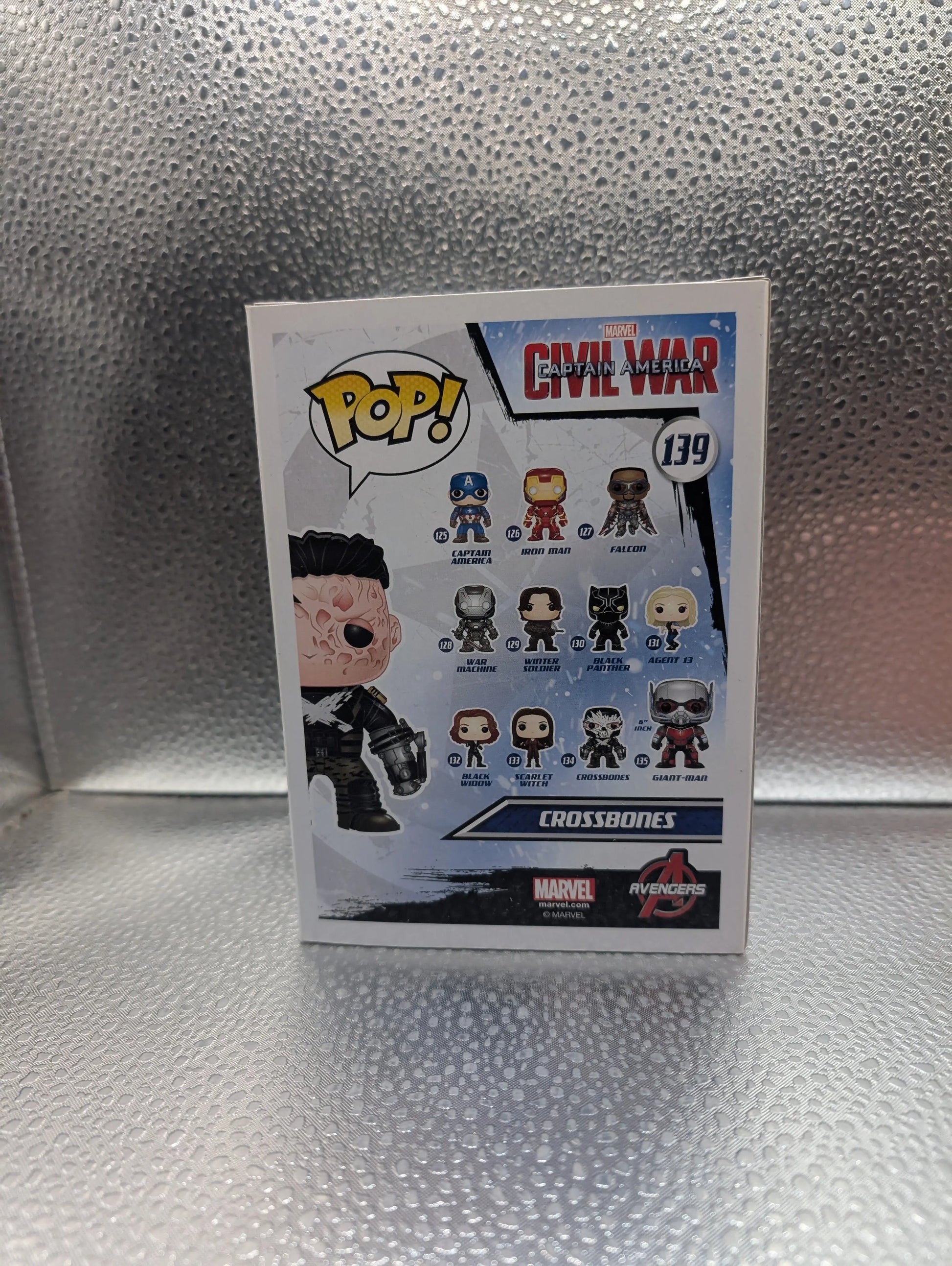 FUNKO Pop Vinyl Crossbones Marvel #139 FRENLY BRICKS - Open 7 Days