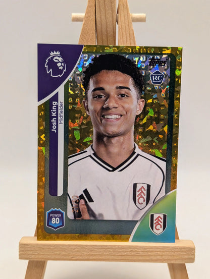 2025-26 Topps Premier League Josh King Rookie Card Gold /50 FRENLY BRICKS - Open 7 Days