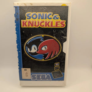 Sonic & Knuckles Sega Mega Drive SMD, Game + Manual + Replacement Case FRENLY BRICKS - Open 7 Days
