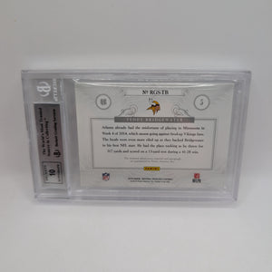 2014 National Treasures Teddy Bridgewater RPA RC NFL Gear Dual Materials /99 BGS 9 FRENLY BRICKS - Open 7 Days