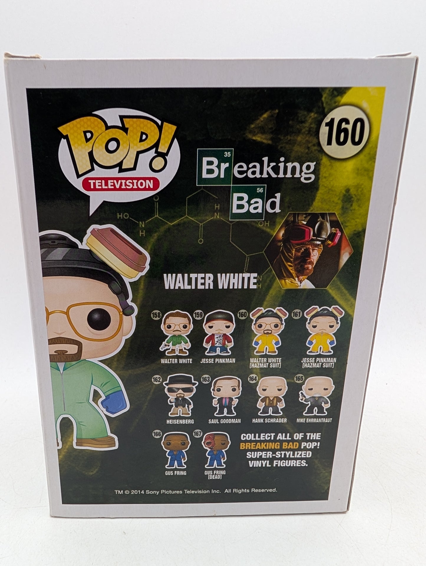 FUNKO Pop! Breaking Bad Walter White in Green Hazmat Suit #160