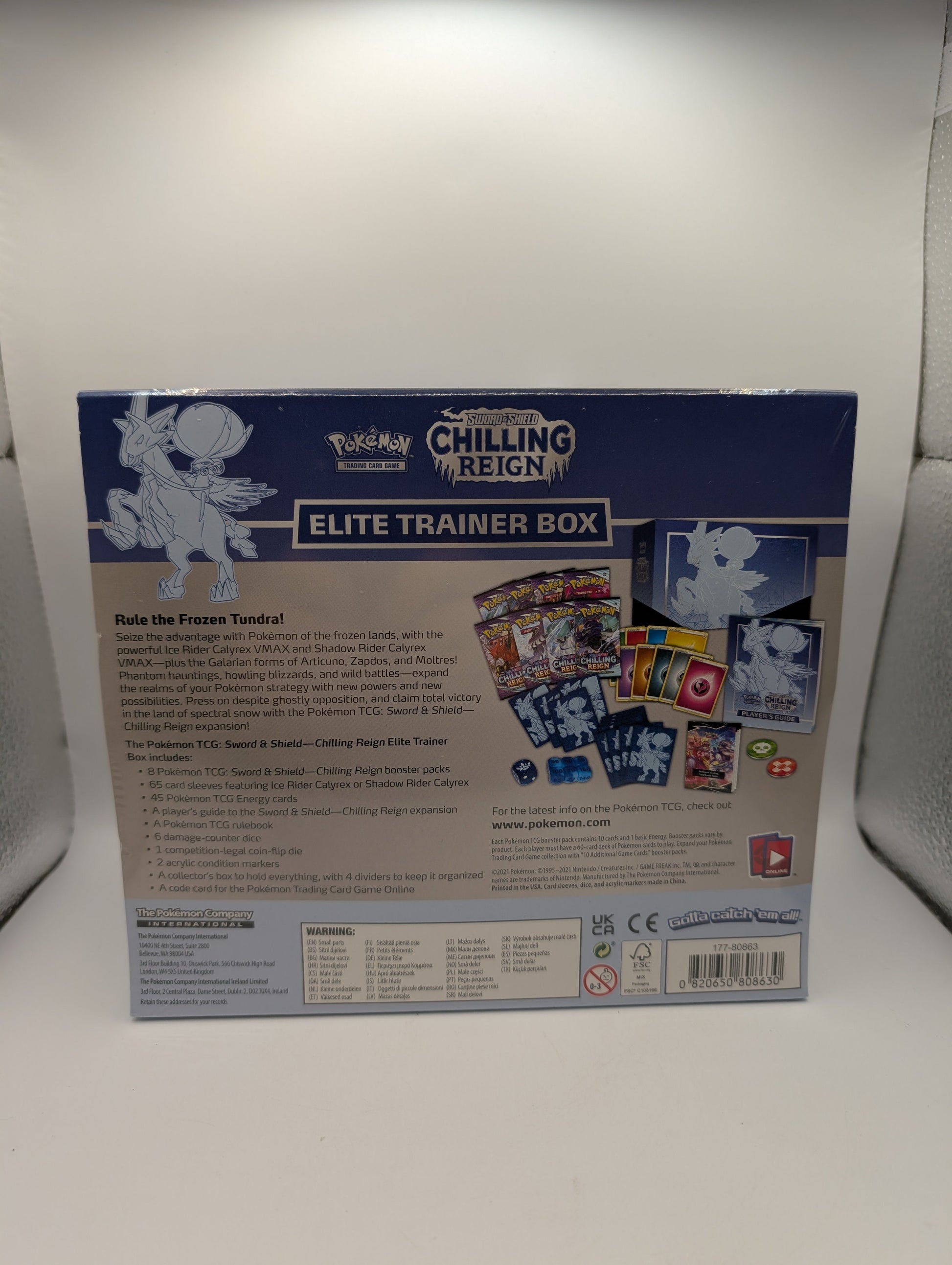 Pokemon TCG Chilling Reign Elite Trainer Box ETB (NEW) (SEALED) FRENLY BRICKS - Open 7 Days