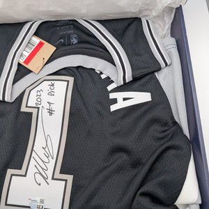 Victor Wembanyama Signed Nike Icon Jersey with 2023 #1 Pick Inscription Fanatics FRENLY BRICKS - Open 7 Days