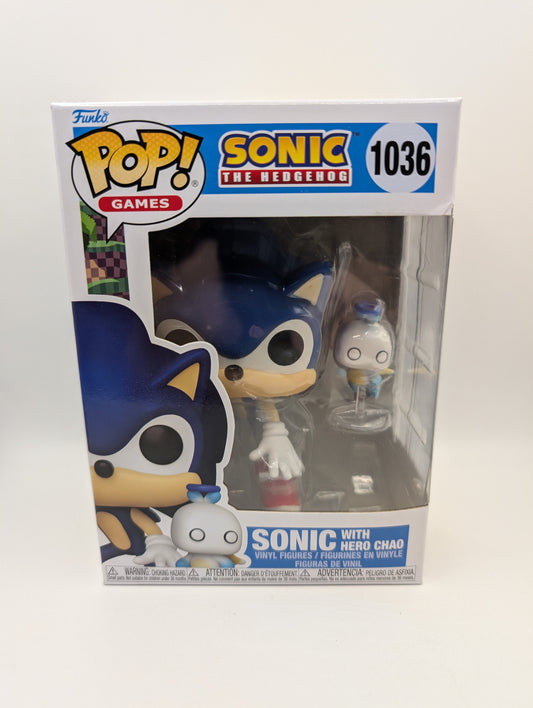 Funko Pop Sonic The Hedgehog Sonic with Chao #1036 Vinyl Figure