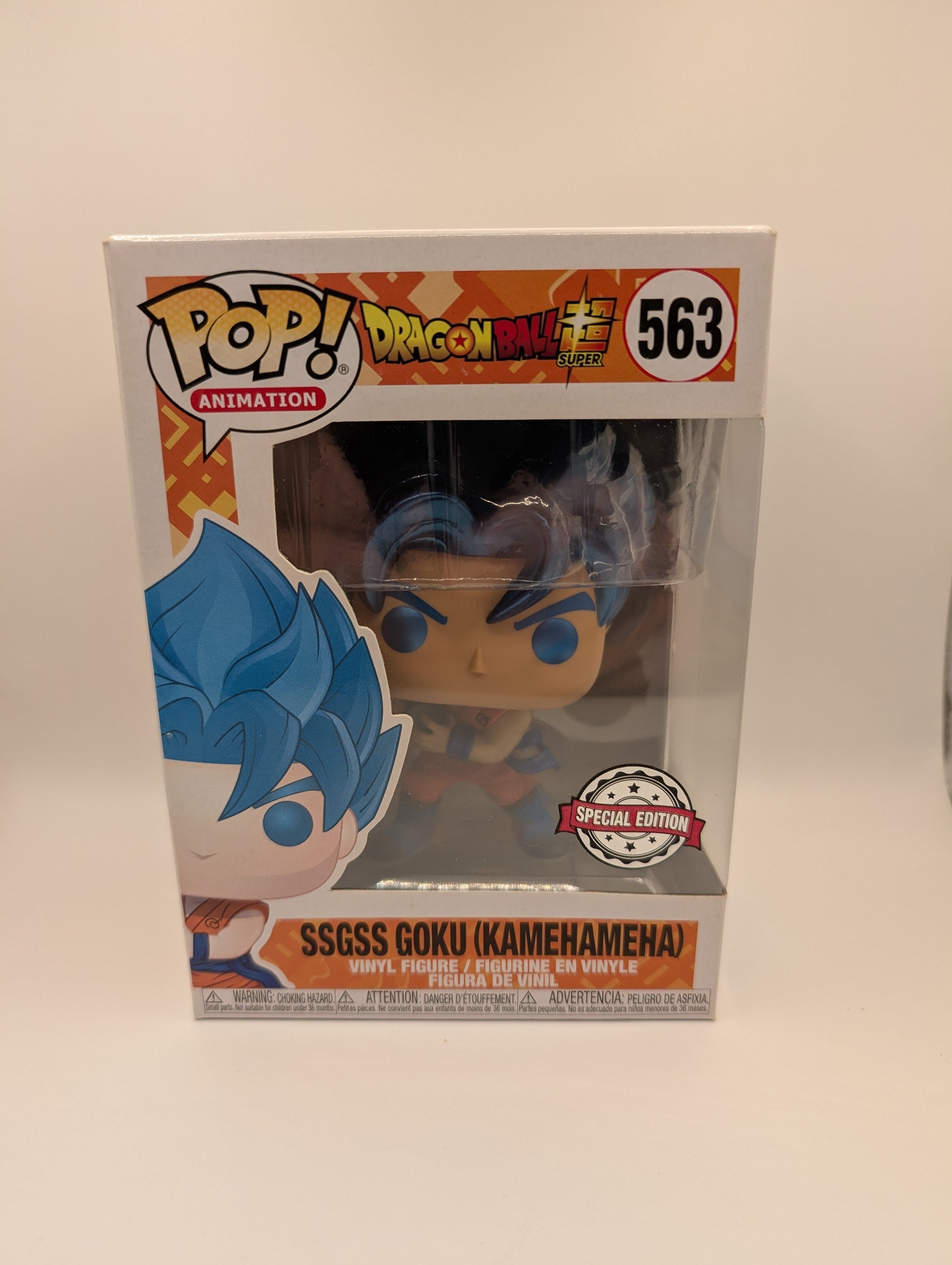 Pop Vinyl 563 - Dragon Ball Super - SSGSS Goku (Kamehameha) - Special Edition FRENLY BRICKS - Open 7 Days