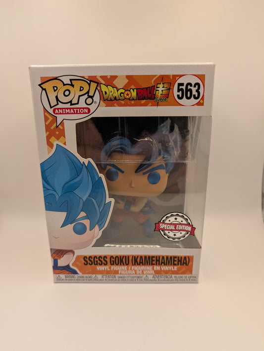 Pop Vinyl 563 - Dragon Ball Super - SSGSS Goku (Kamehameha) - Special Edition FRENLY BRICKS - Open 7 Days