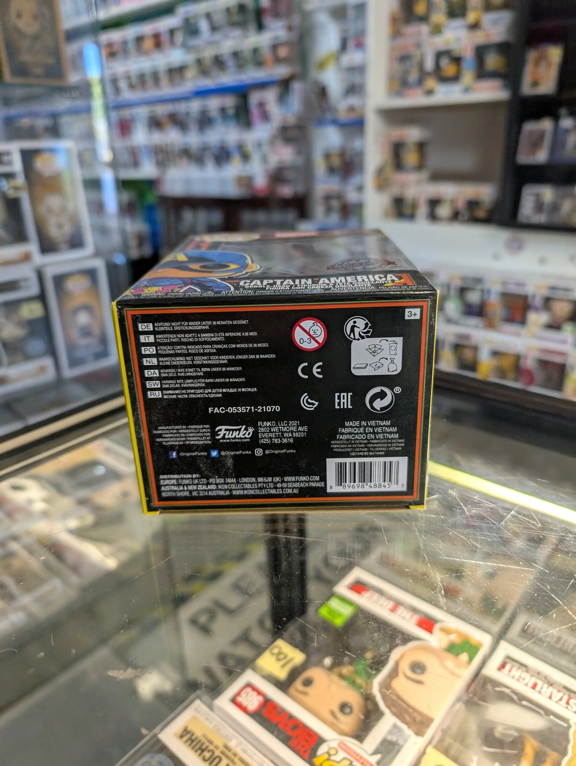 FUNKO Pop Vinyl Captain America #648 FRENLY BRICKS - Open 7 Days