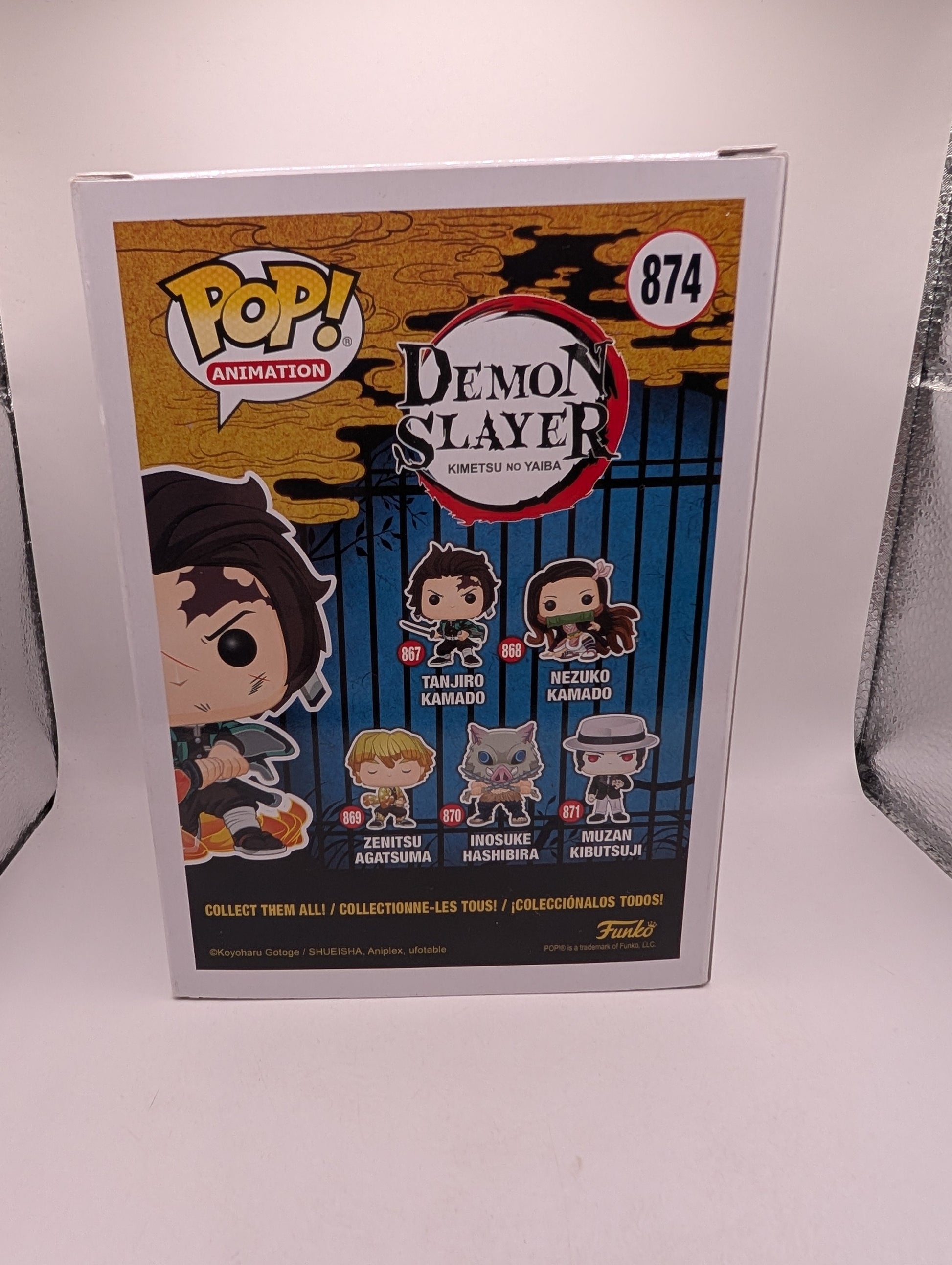 FUNKO POP Vinyl Demon Slayer TANJIRO KAMADO #874 GLOW CHASE Limited Edition FRENLY BRICKS - Open 7 Days