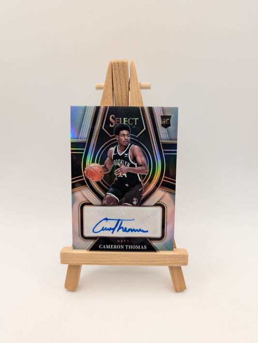 2021-22 CAMERON THOMAS /249 AUTO PANINI SELECT SILVER ROOKIE RC AUTOGRAPHS