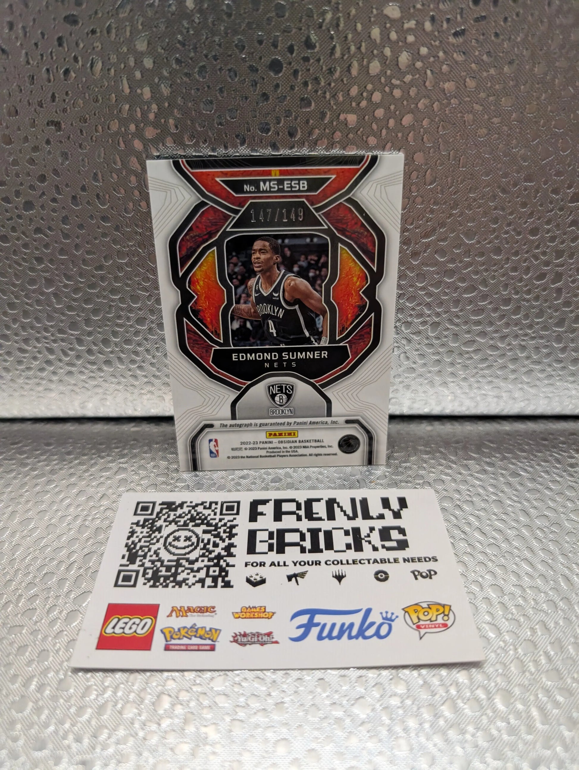 22-23 PANINI OBSIDIAN EDMOND SUMNER AUTO /149 BKN NETS FRENLY BRICKS - Open 7 Days