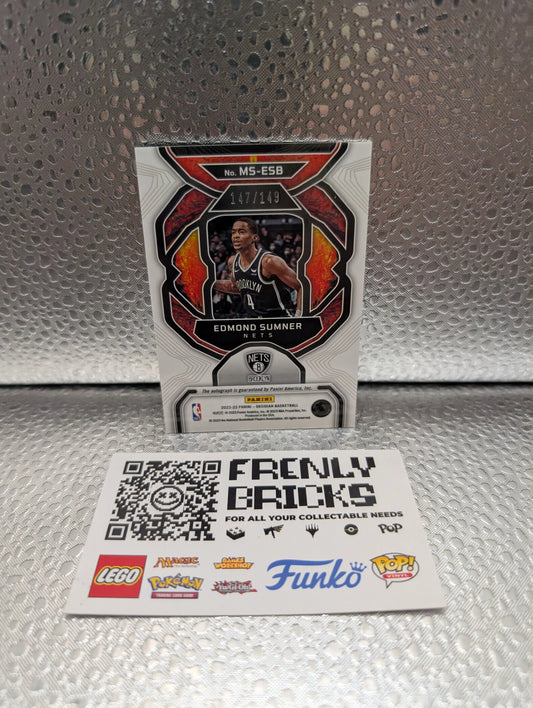 22-23 PANINI OBSIDIAN EDMOND SUMNER AUTO /149 BKN NETS FRENLY BRICKS - Open 7 Days