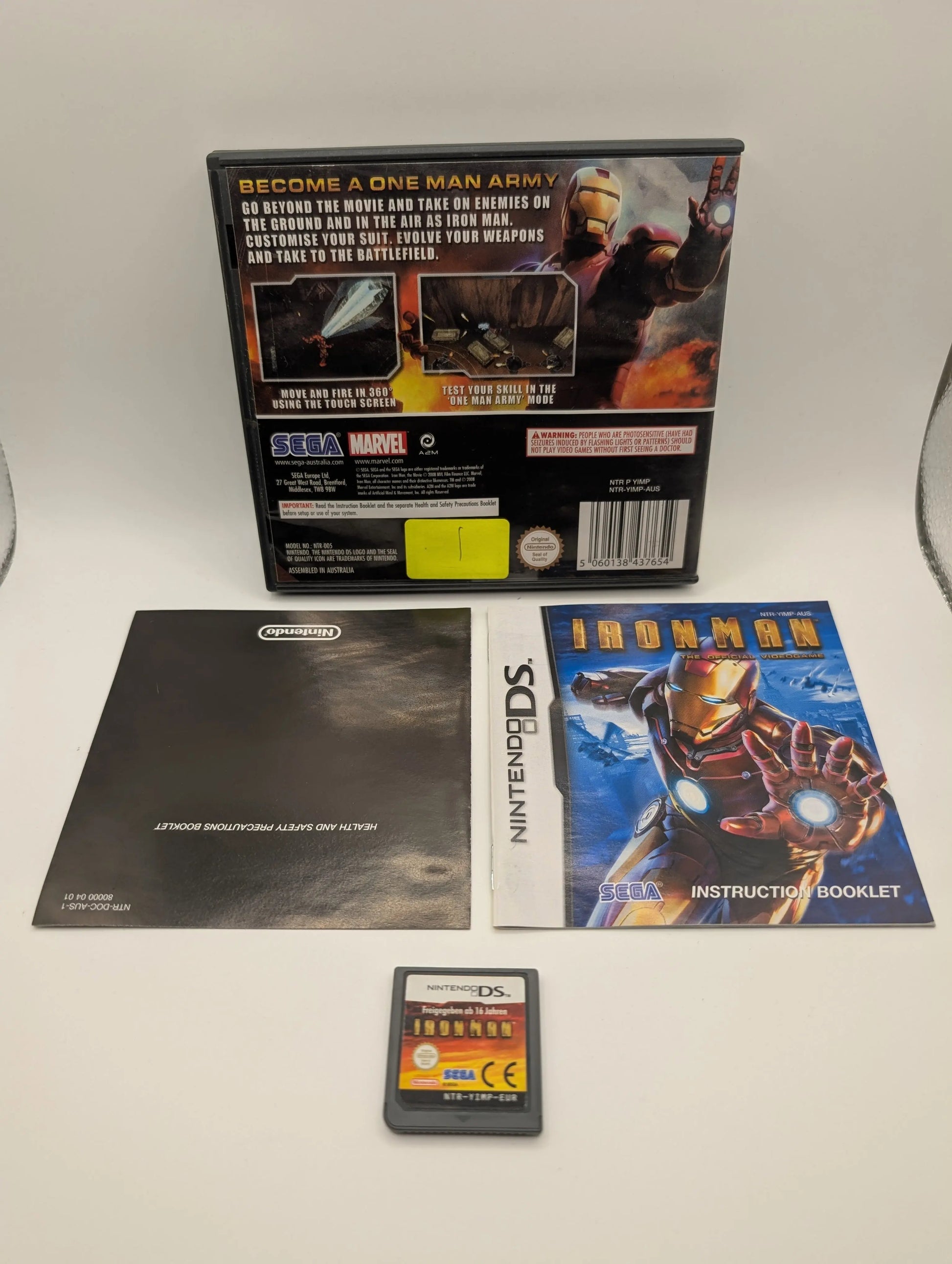 Ironman Iron Man The Official Videogame Nintendo DS 3DS SEGA FRENLY BRICKS - Open 7 Days