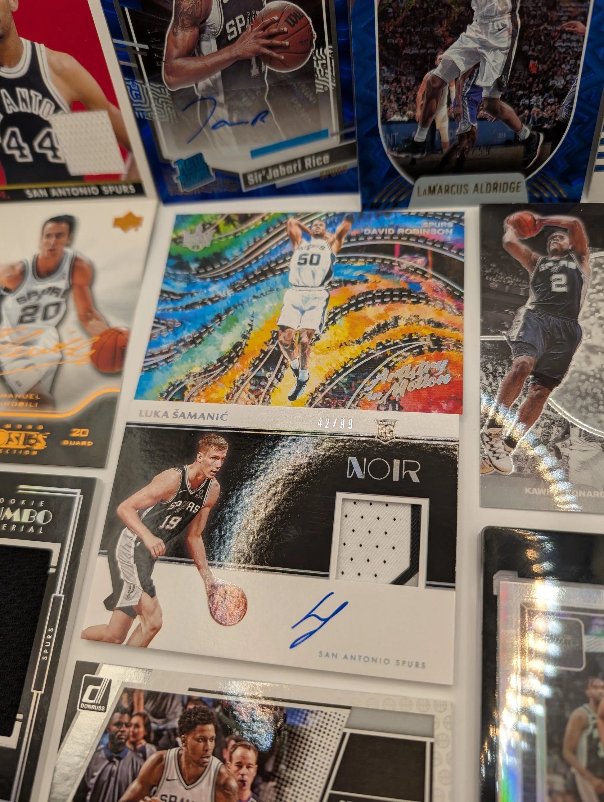 San Antonio Spurs NBA Basketball Card Lot, Rookies, Patch, Auto, George Gervin FRENLY BRICKS - Open 7 Days