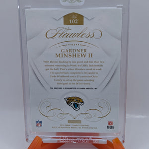 Panini 2019 Football Gardner Minshew Rookie Flawless Sapphire Sealed /10 FRENLY BRICKS - Open 7 Days