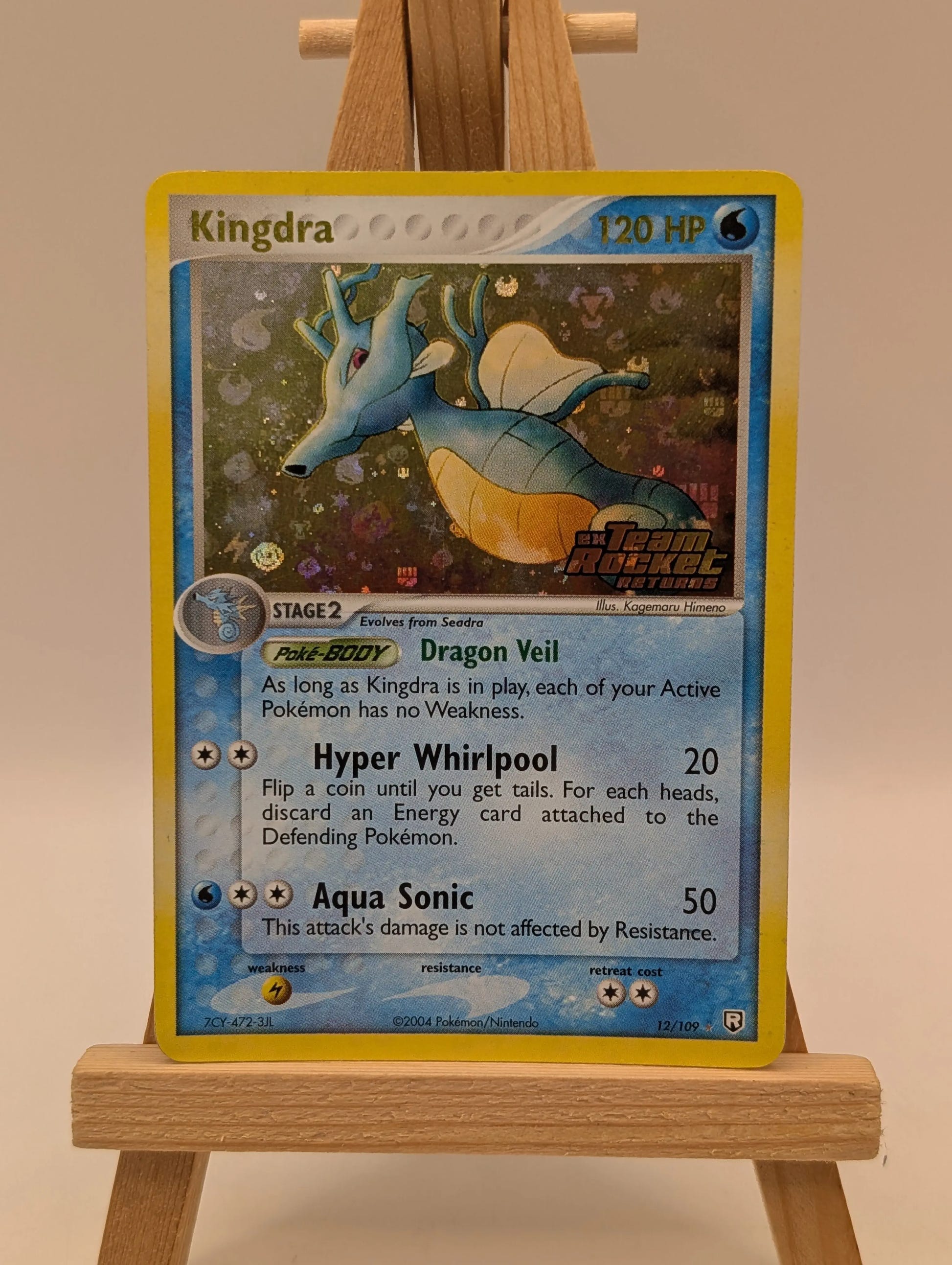 Kingdra 12/109 Team Rocket Returns Stamped Reverse Holo Pokemon TCG FRENLY BRICKS - Open 7 Days image 2