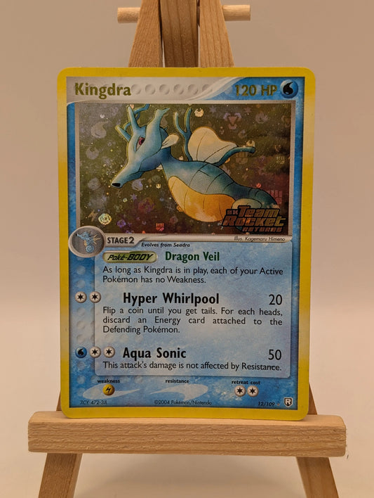 Kingdra 12/109 Team Rocket Returns Stamped Reverse Holo Pokemon TCG FRENLY BRICKS - Open 7 Days