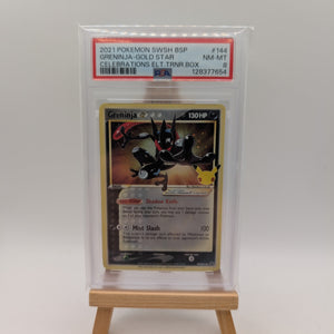 Greninja-gold Star 144 Celebrations Elite Trainer Box Pokemon PSA 8 FRENLY BRICKS - Open 7 Days