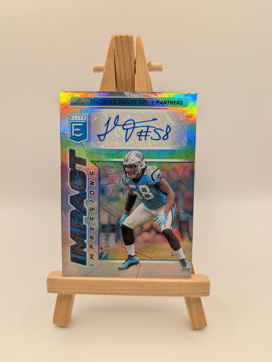 THOMAS DAVIS SR PANTHERS 2021 PANINI DONRUSS ELITE IMPACT IMPRESSIONS AUTO /99 FRENLY BRICKS - Open 7 Days