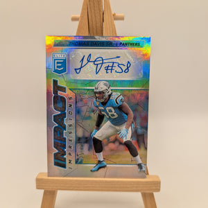 THOMAS DAVIS SR PANTHERS 2021 PANINI DONRUSS ELITE IMPACT IMPRESSIONS AUTO /99 FRENLY BRICKS - Open 7 Days