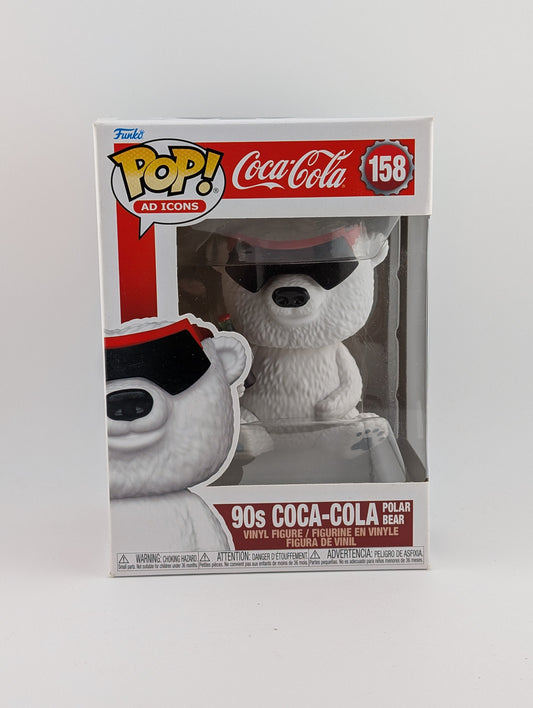 Funko POP! Tv Icons Coca-Cola #158 90s Coca-Cola Polar Bear Vinyl Collectable Rare FRENLY BRICKS - Open 7 Days