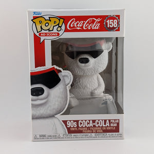 Funko POP! Tv Icons Coca-Cola #158 90s Coca-Cola Polar Bear Vinyl Collectable Rare FRENLY BRICKS - Open 7 Days