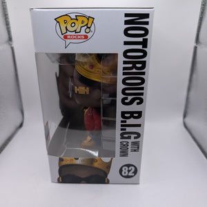 Notorious B.I.G. With Crown Pop Vinyl #82 - 2018 Fall Convention FRENLY BRICKS - Open 7 Days
