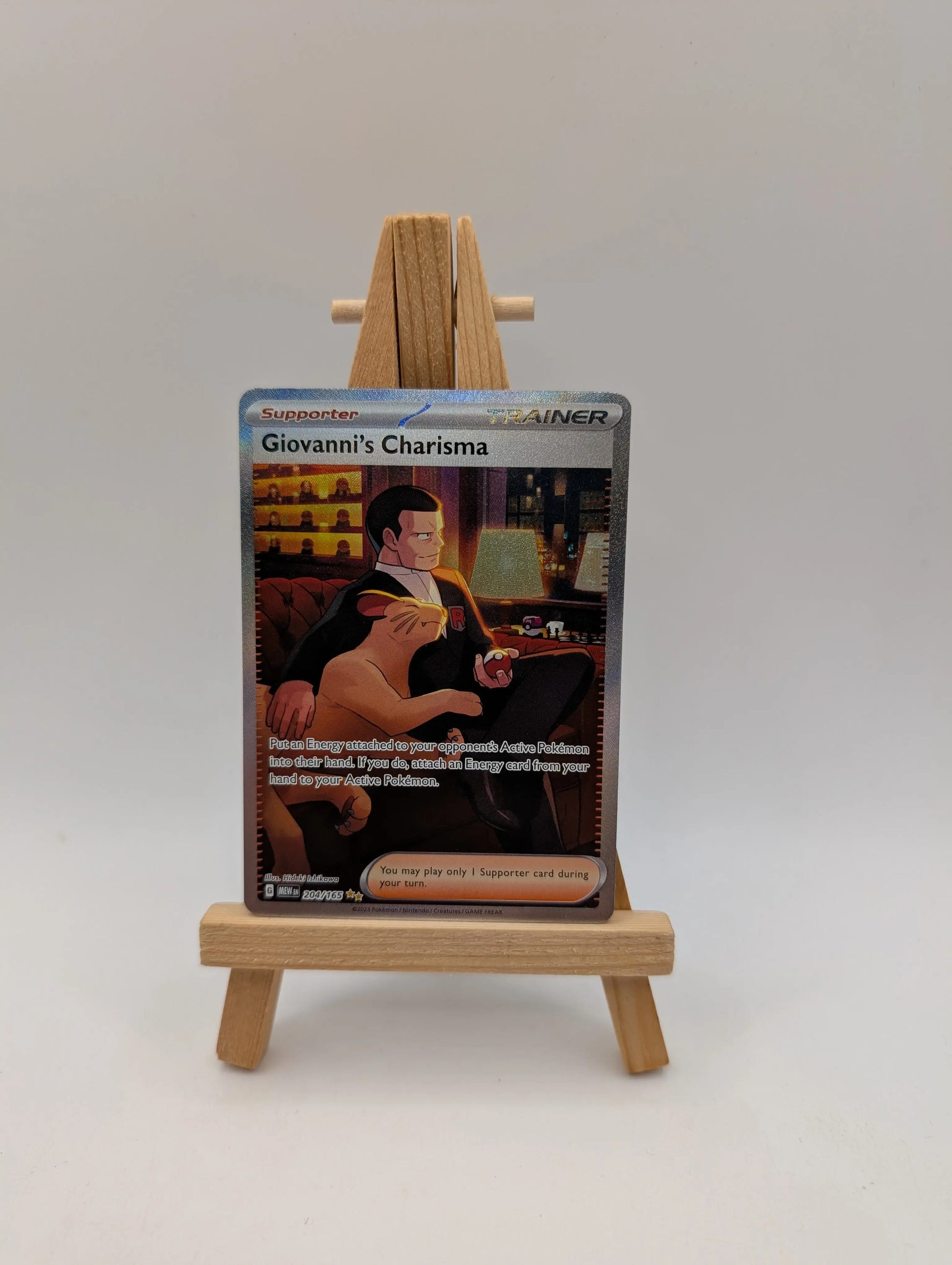 Giovanni's Charisma 204/165 SV: Scarlet & Violet 151 - Pokemon Card FRENLY BRICKS - Open 7 Days image 2
